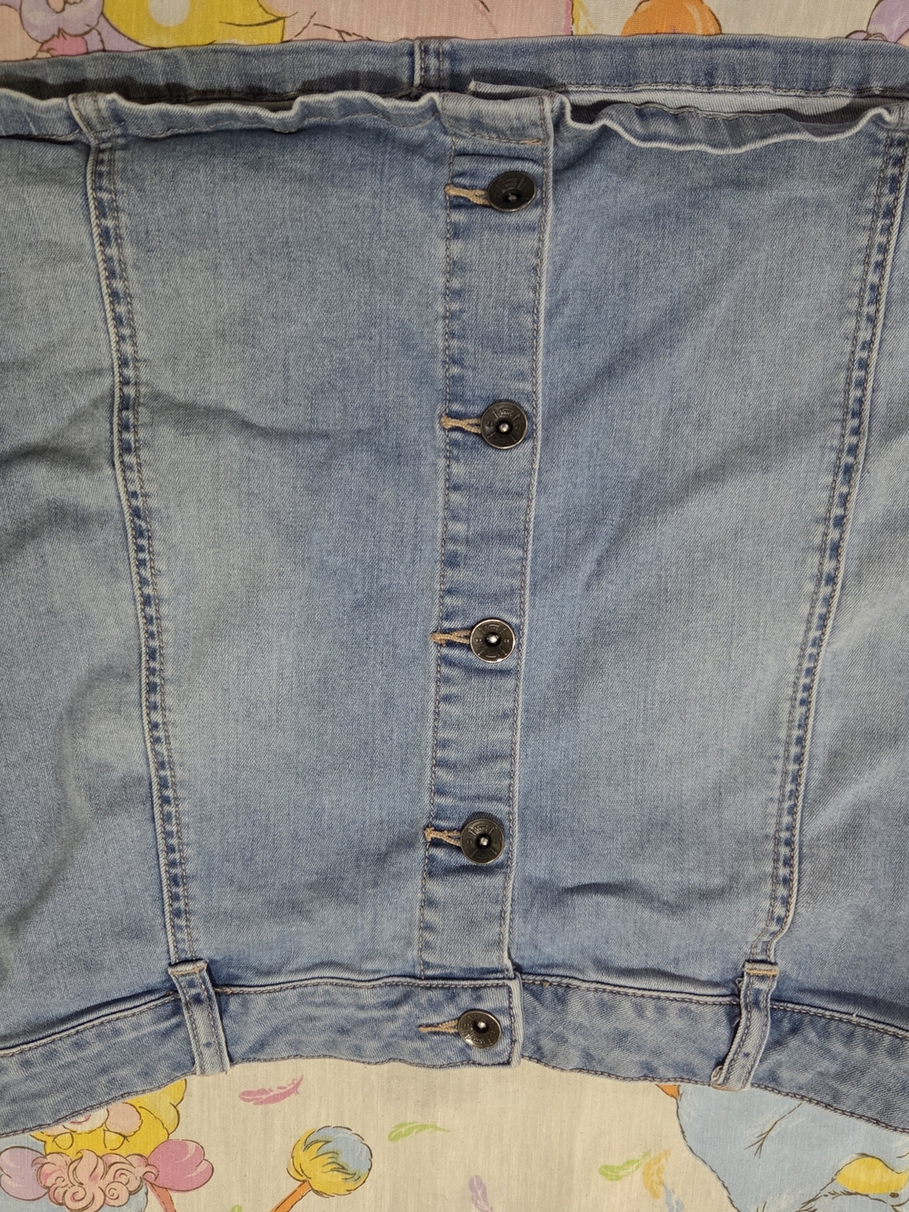 Vans Button Down Denim Skirt L